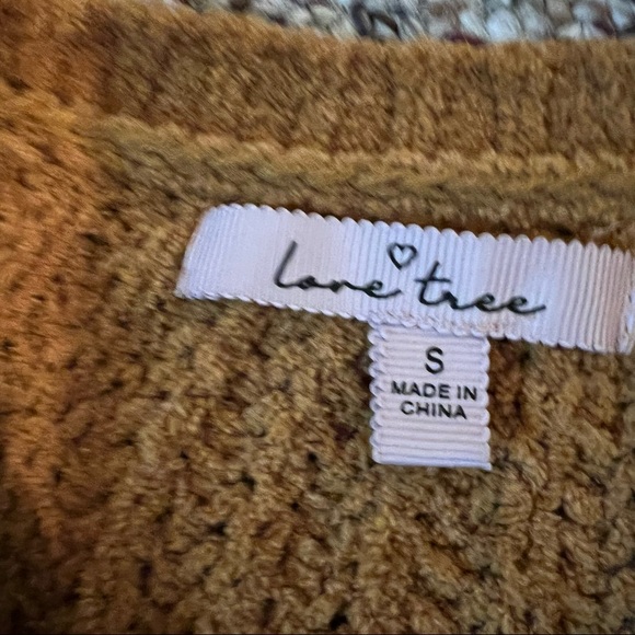 Love Tree Velour Yellow Sweater - Picture 7 of 10